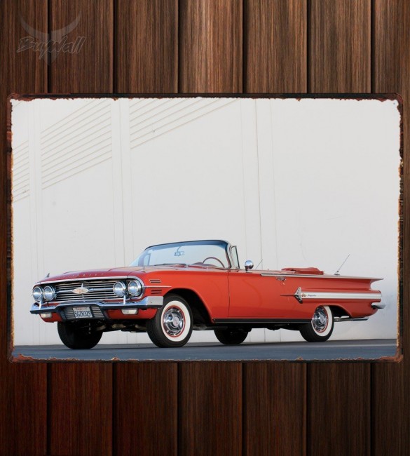 Металлическая табличка Chevrolet Impala 348 Special Turbo-Thrust Convertible Металлическая табличка Chevrolet Impala 348 Special Turbo-Thrust Convertible